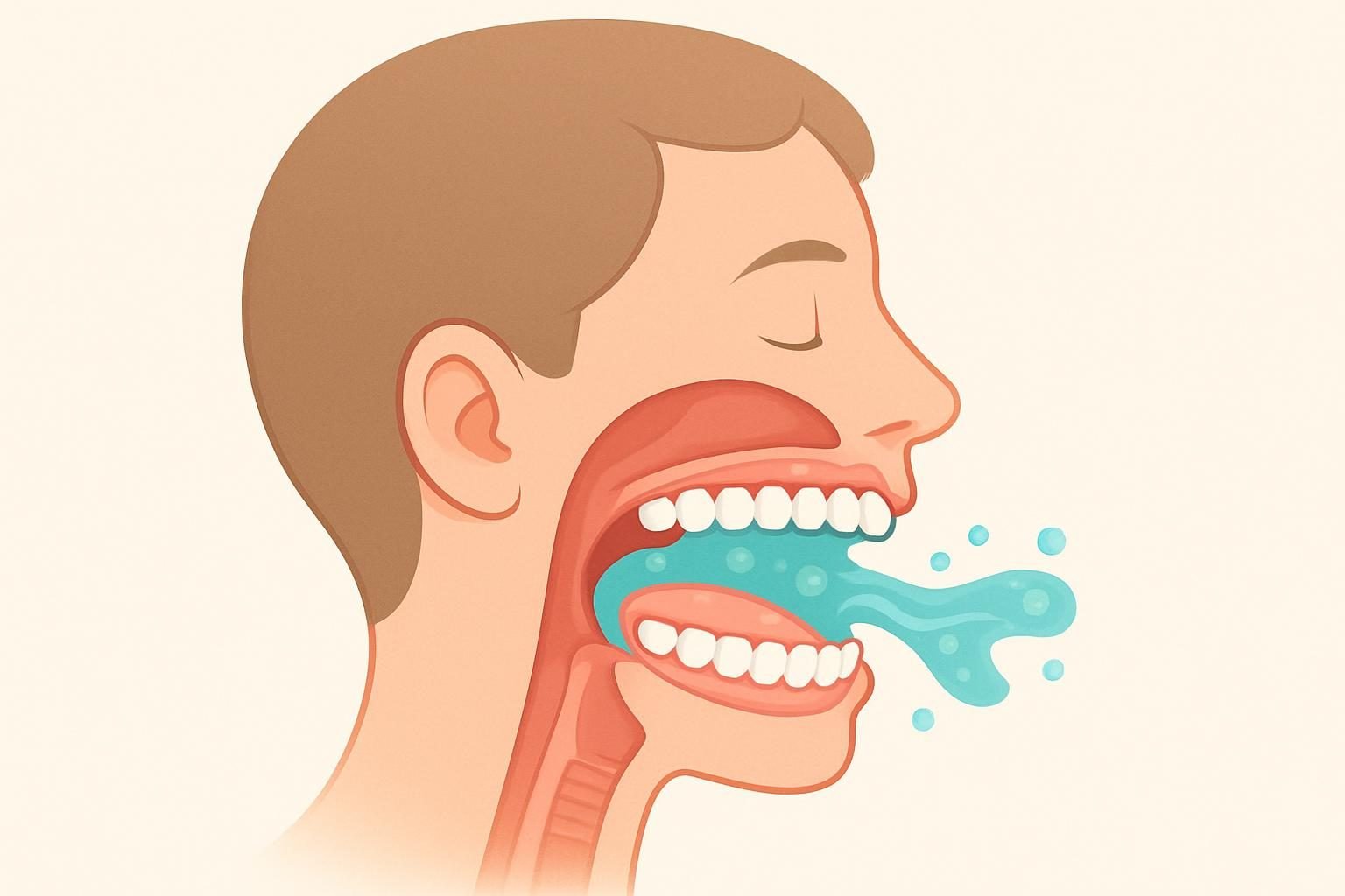 Diagram showing how tooth decay affects oral health.